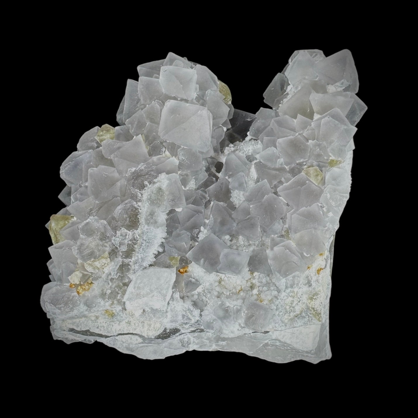 Fluorite on Candle Quartz