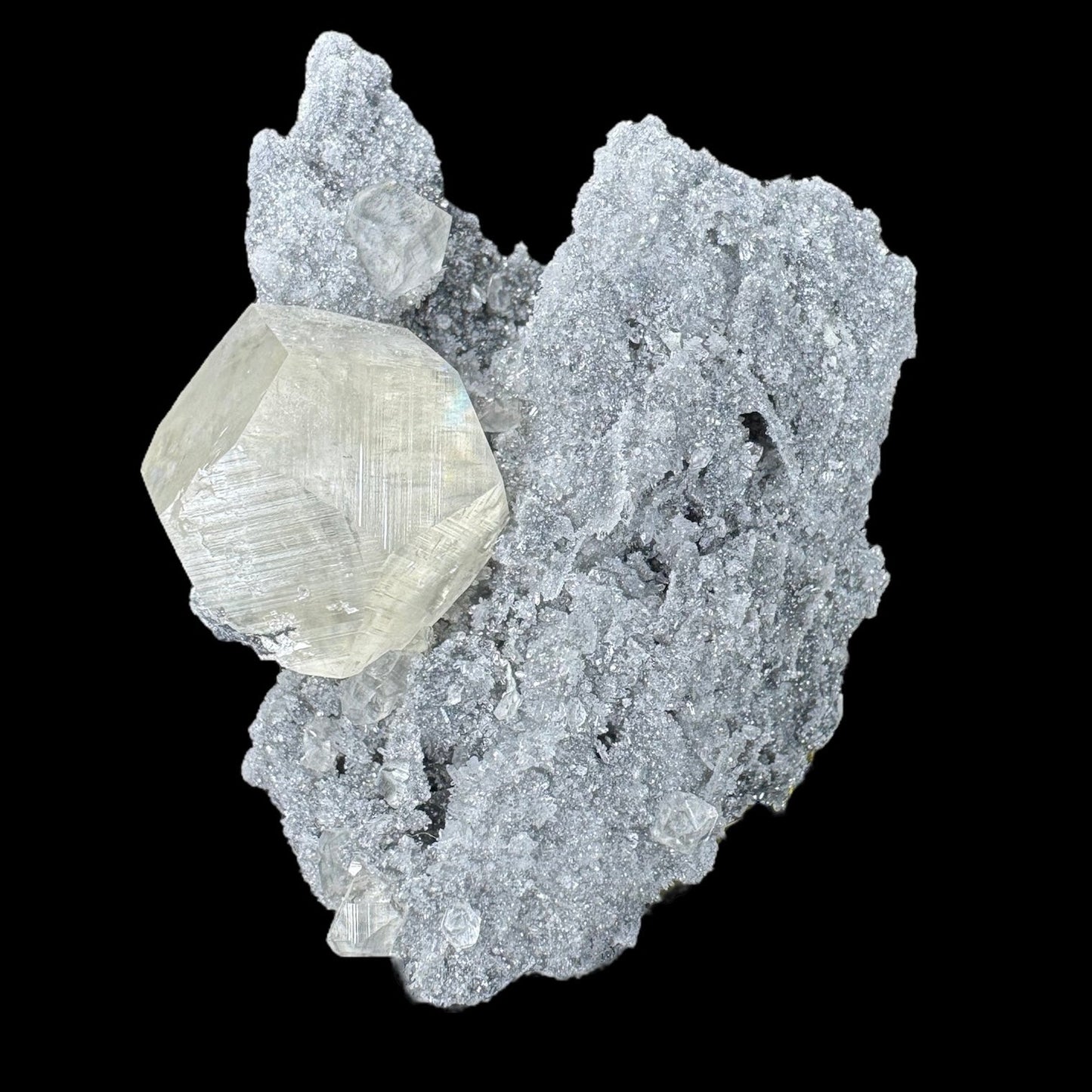 Sugar Quartz With Yellow Calcite