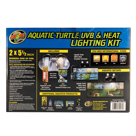 Aquatic Turtle UVB & Heat Lighting Kit
