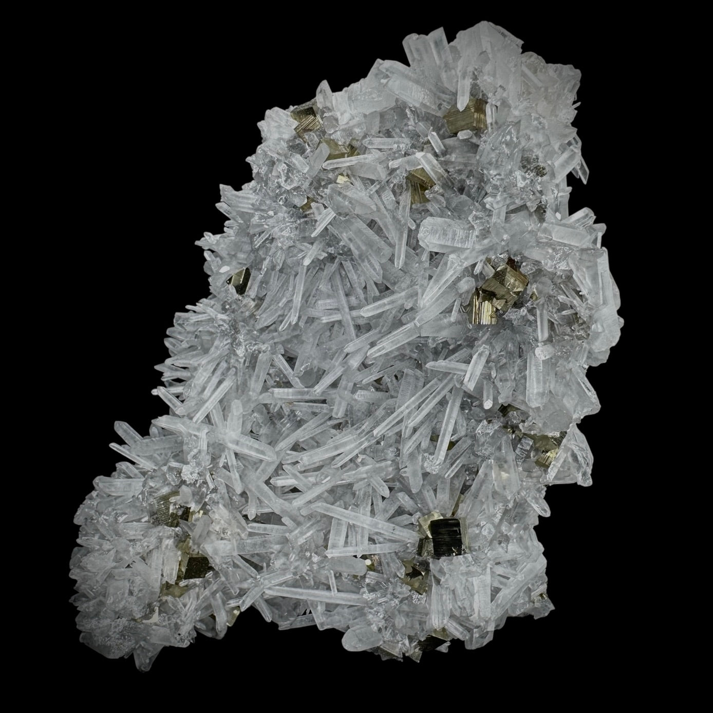 Quartz w/ Pyrite Lg