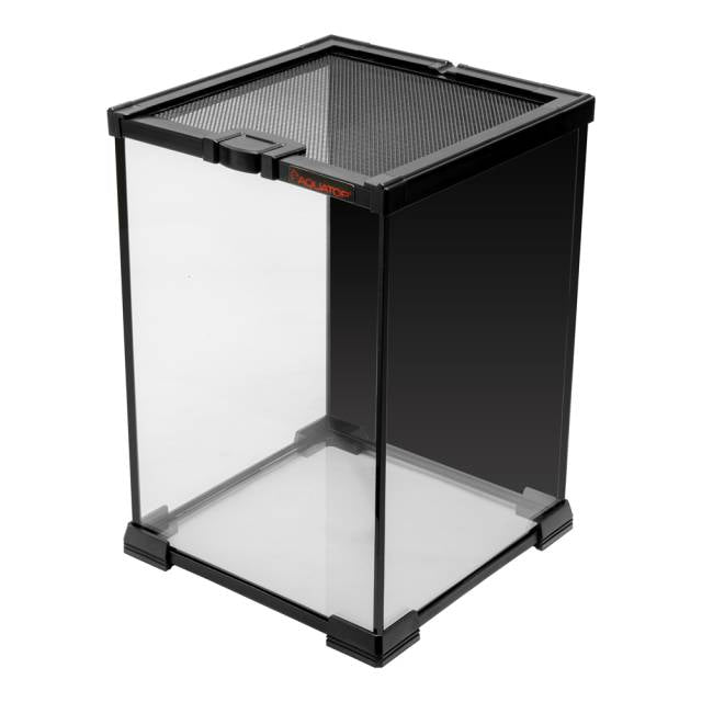 GLASS TERRARIUM CUBE WITH MESH TOP