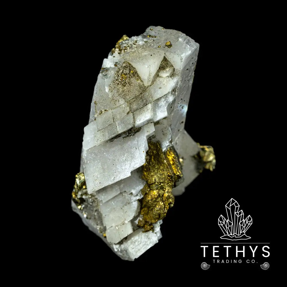 Iceland Spar with Chalcopyrite