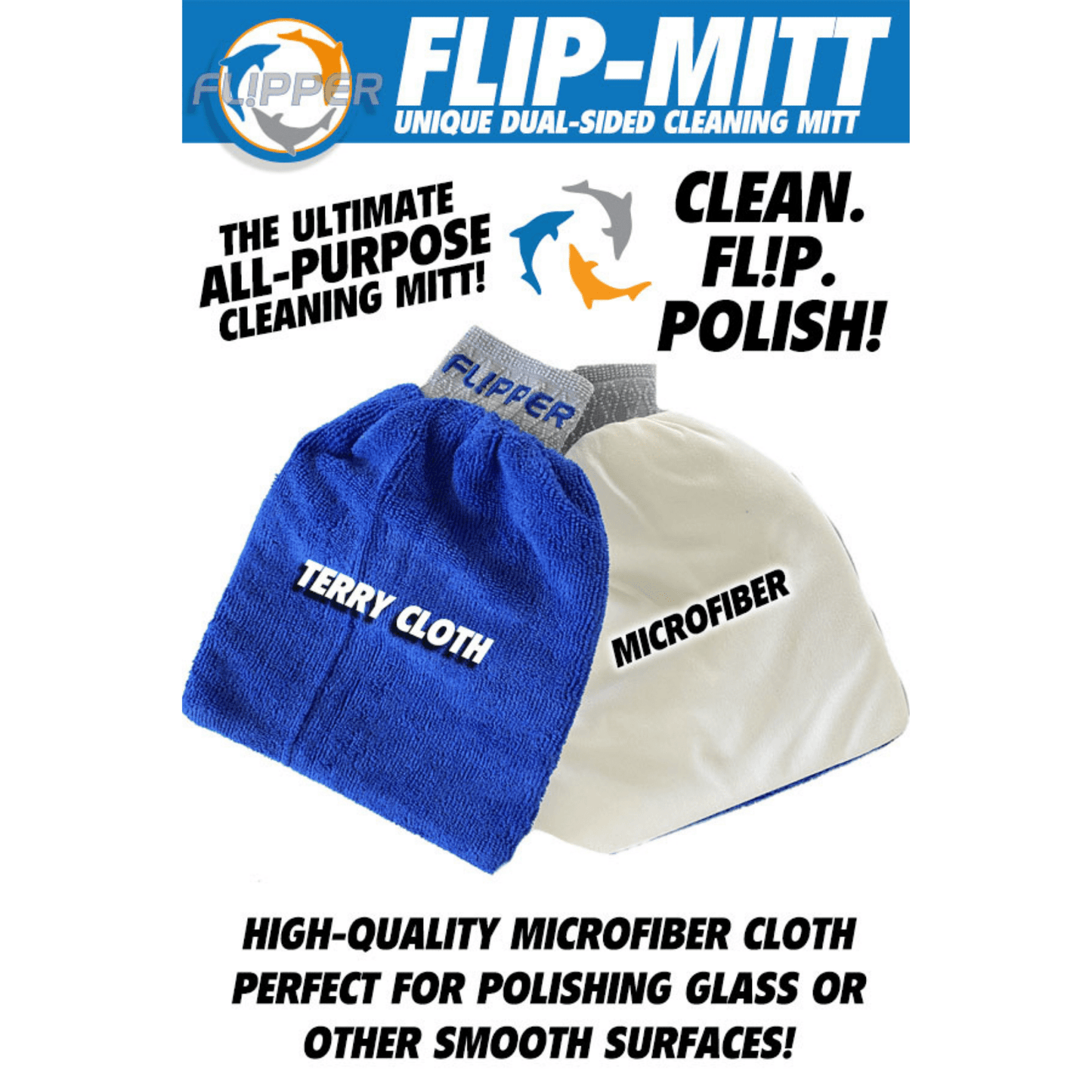 Flipper Cleaning Mitt - 2pk- MAP $17.99