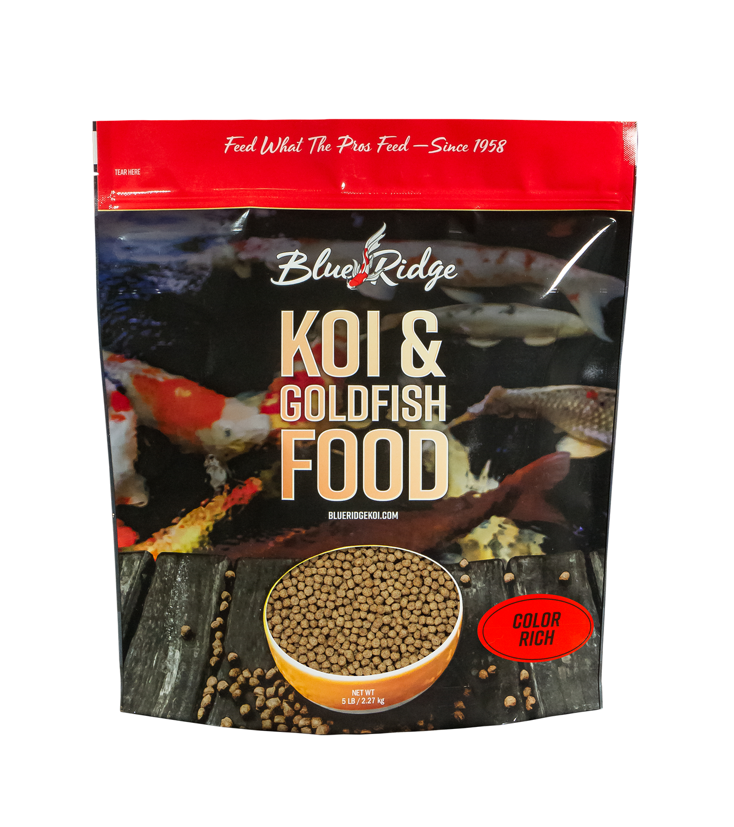 Blue Ridge Fish Food - Color