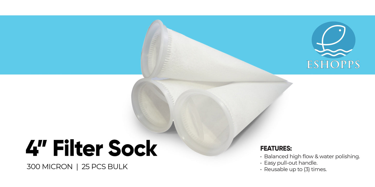 4" Filter Socks 
300 micron