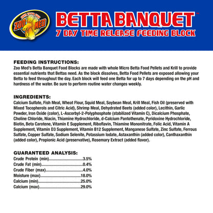 Betta Banquet Block