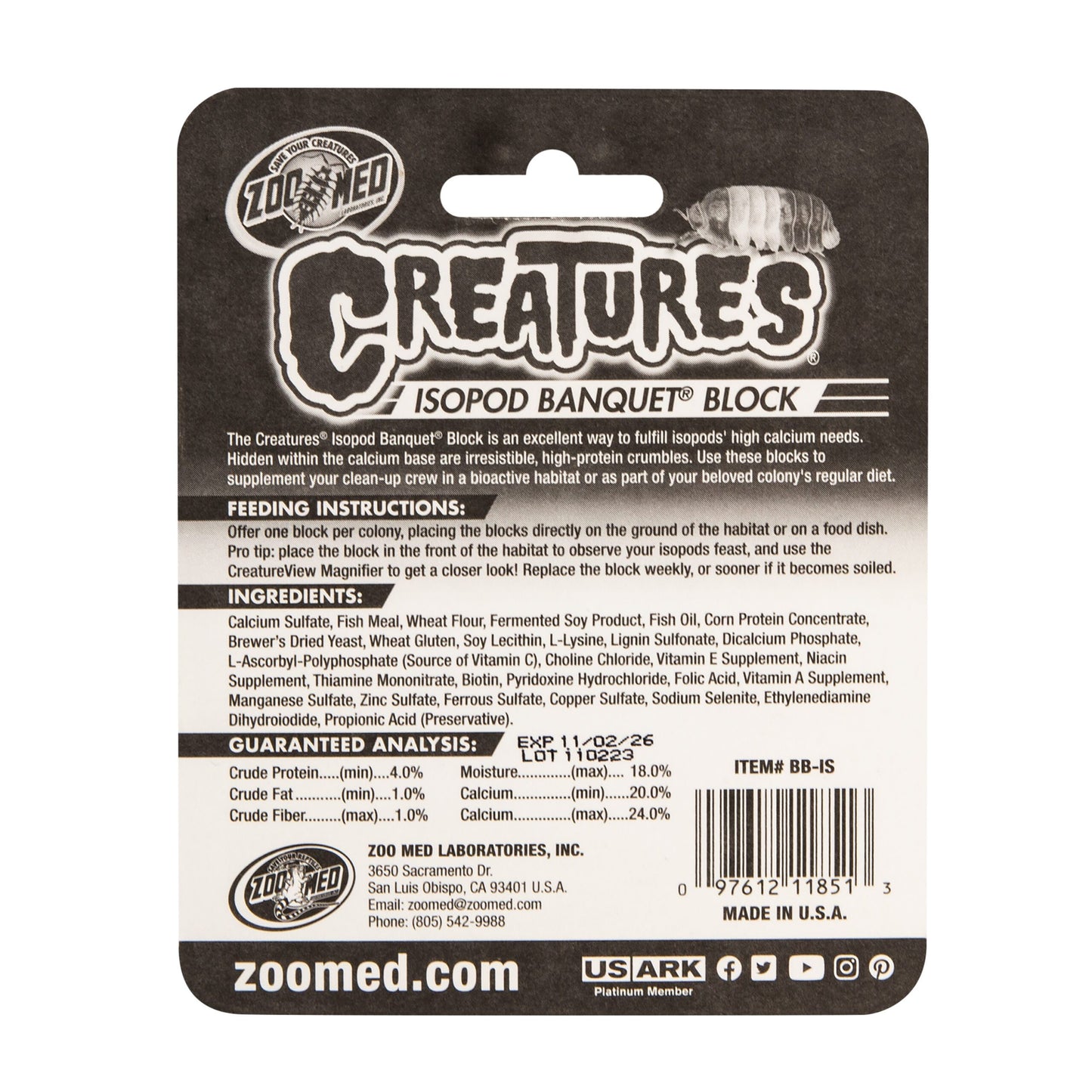 Creatures Isopod Banquet Block