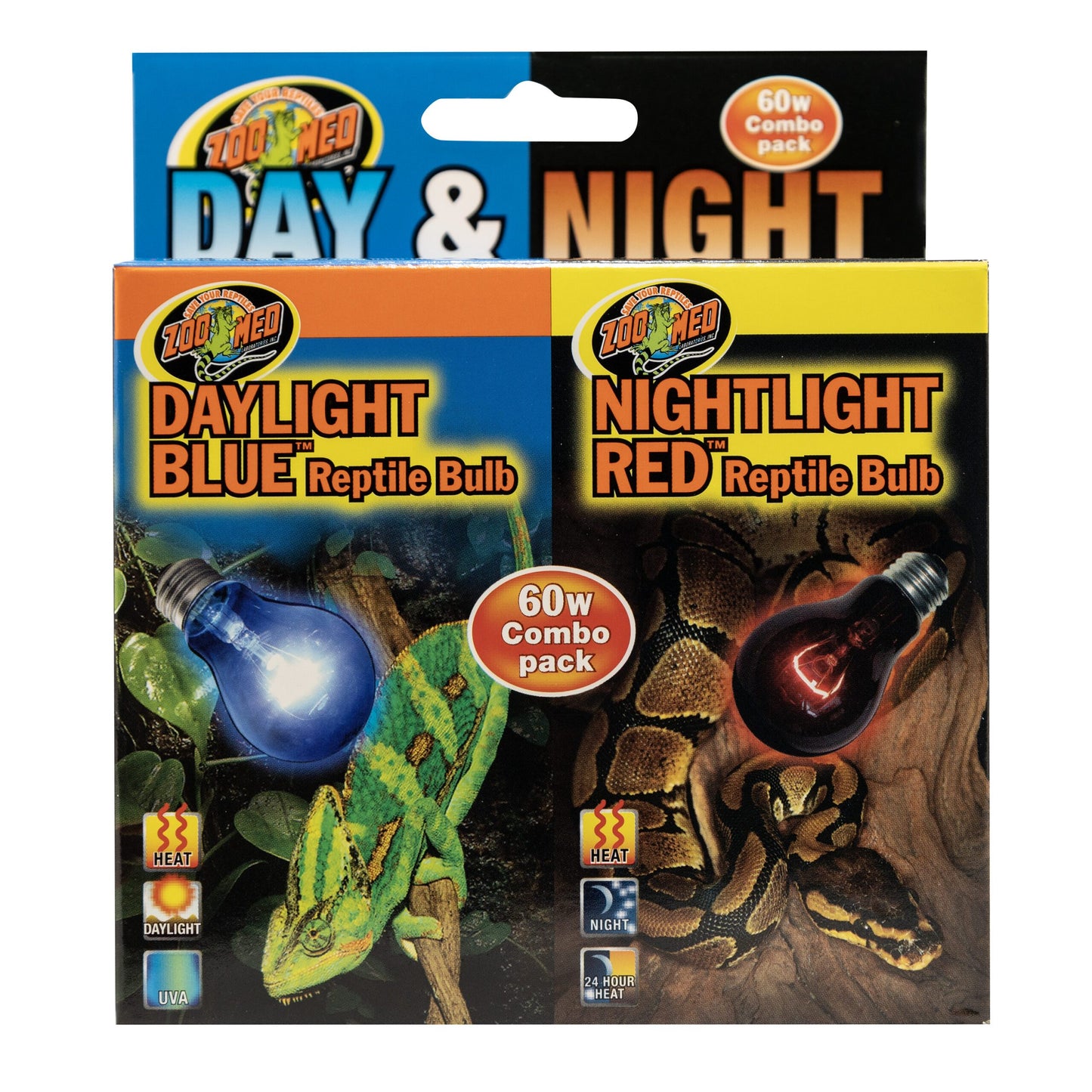 Day & Night Reptile Bulbs - Combo Pack