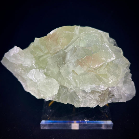 Green Fluorite w/ Yellow Calcite