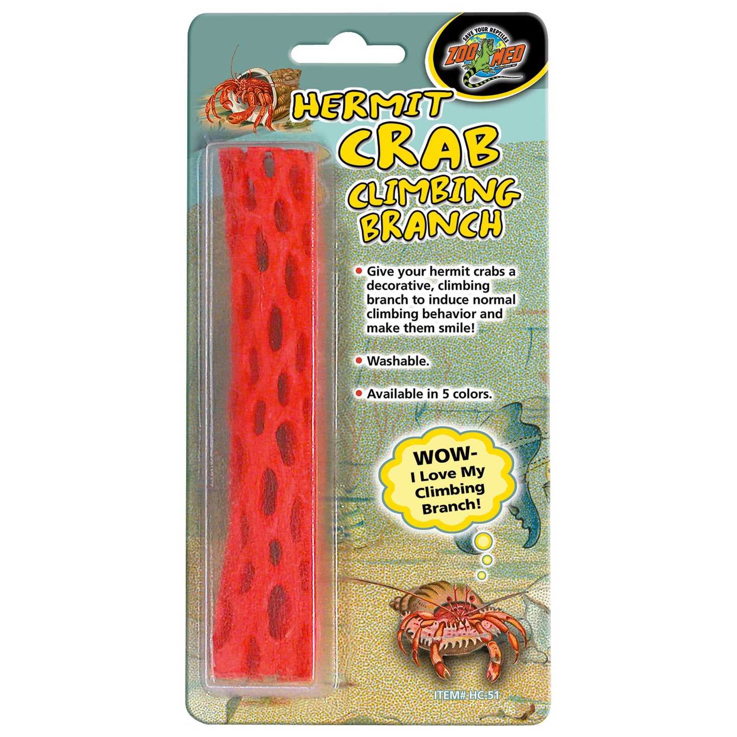 Hermit Crab Climbing Branch