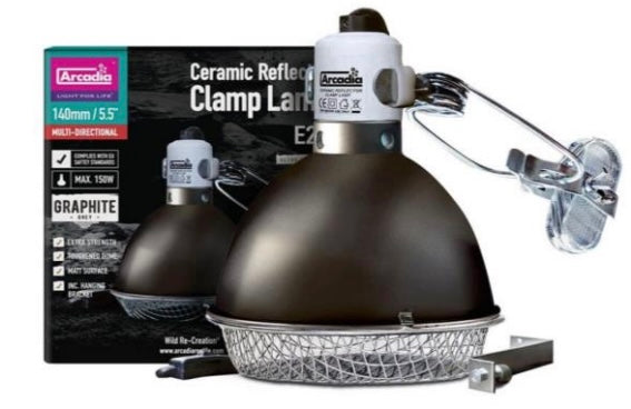 Arcadia Reflector Clamp Lamp with Ceramic holder