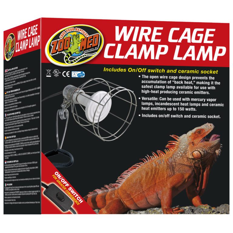 Wire Cage Clamp Lamp