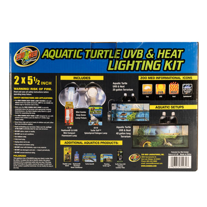 Aquatic Turtle UVB & Heat Lighting Kit