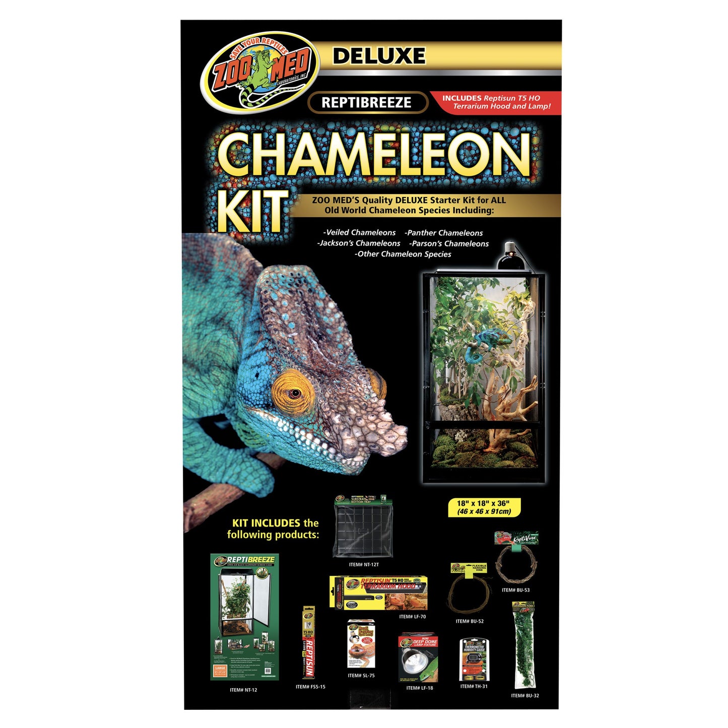 Deluxe ReptiBreeze Chameleon Kit