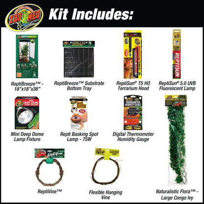 Deluxe ReptiBreeze Chameleon Kit