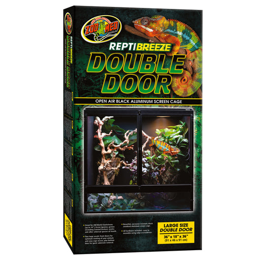 ReptiBreeze Double Door Screen Cage