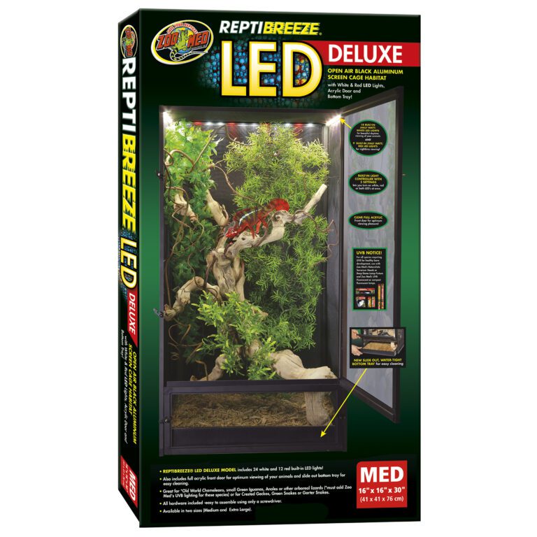 ReptiBreeze LED Deluxe Screen Cage