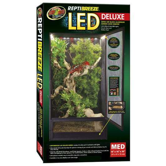 ReptiBreeze LED Deluxe Screen Cage