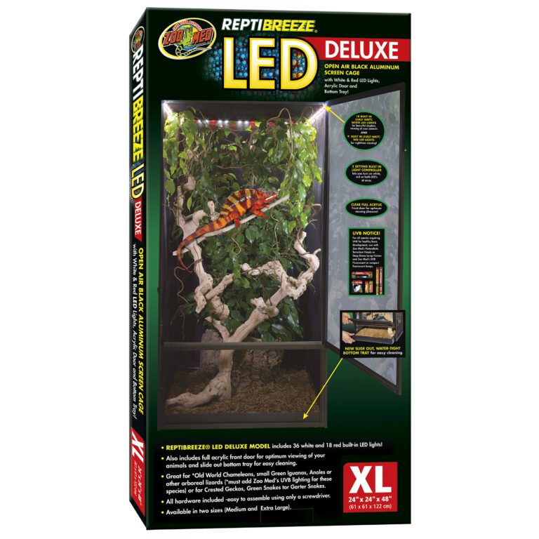 ReptiBreeze LED Deluxe Screen Cage