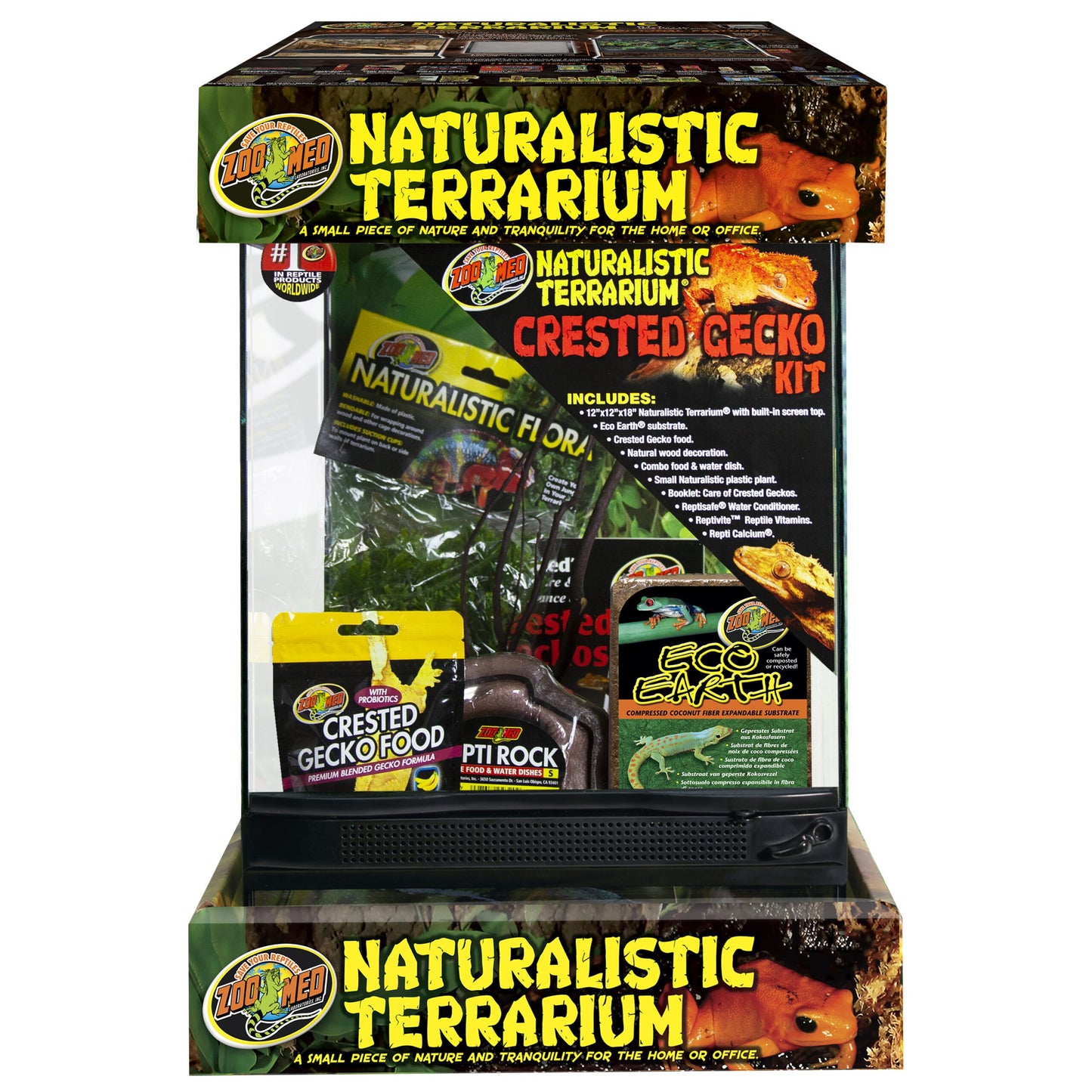 Naturalistic Terrarium Crested Gecko Kit