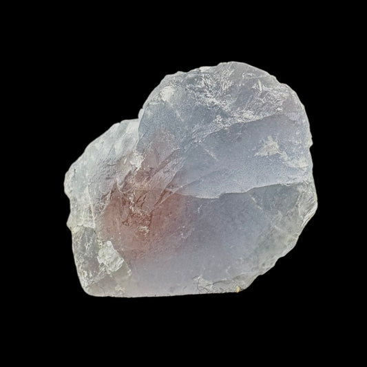 Blue Octahedral Fluorite w/ Pink Phantom