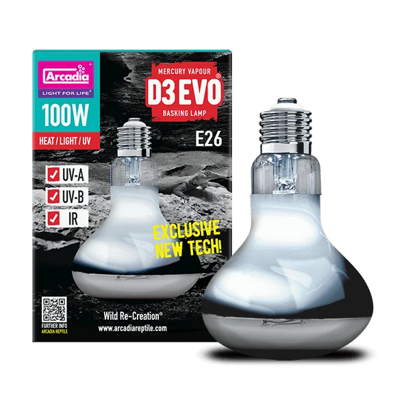 Arcadia Mercury Vapour D3 Evo Basking Lamp