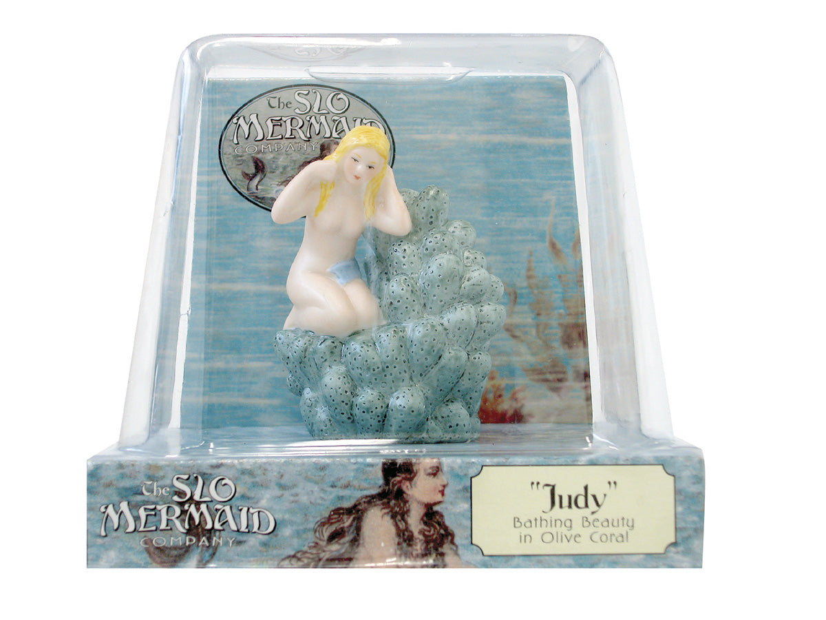 The Slo Mermaid - Bathing Beauty on Olive Coral (Judy)