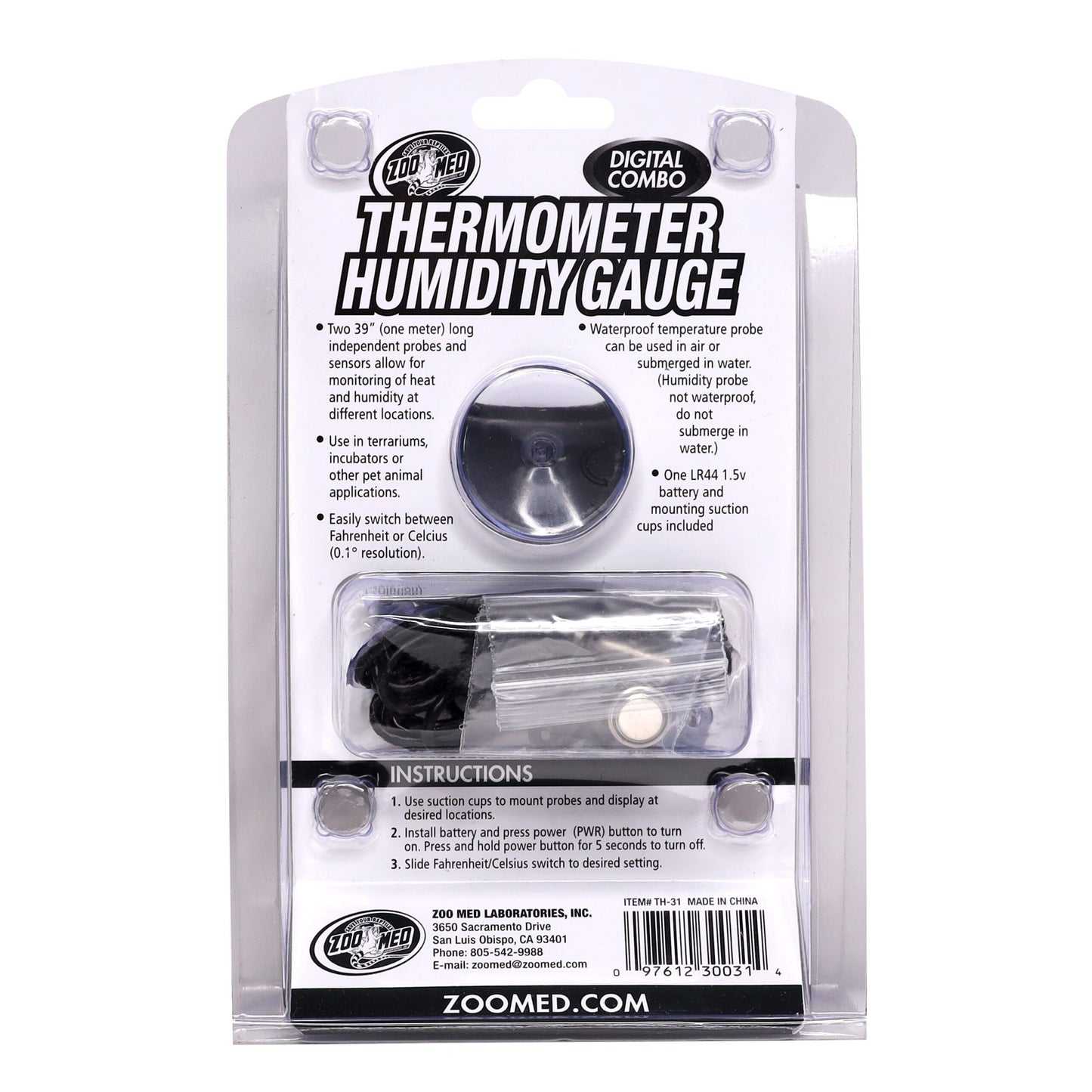 Digital Combo Thermometer/Humidity Gauge