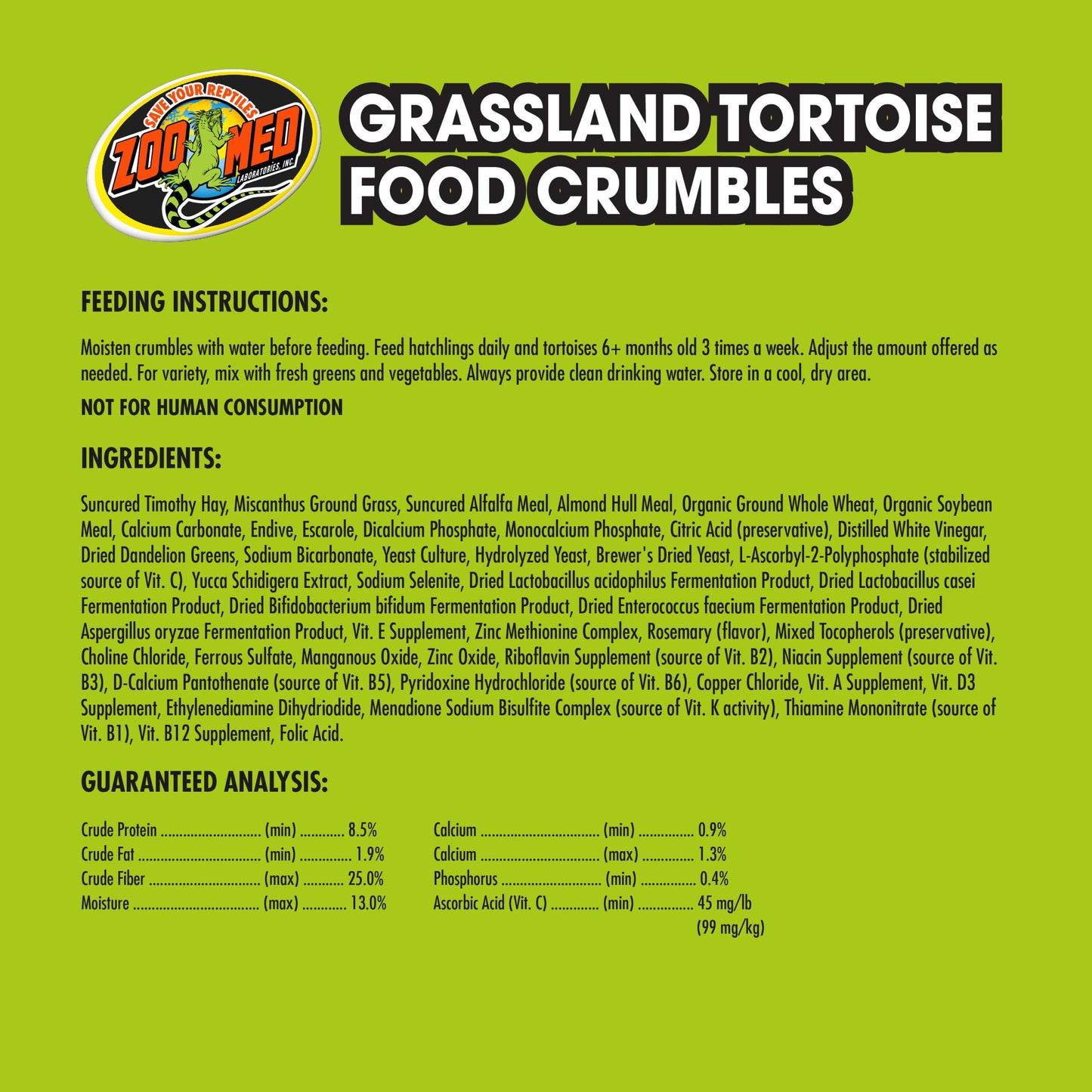 Grassland Tortoise Crumbles
