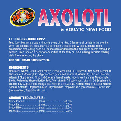 Axolotl & Aquatic Newt Food