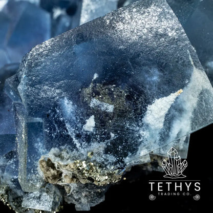 Fluorite Blue With Pyrite Wysiwyg