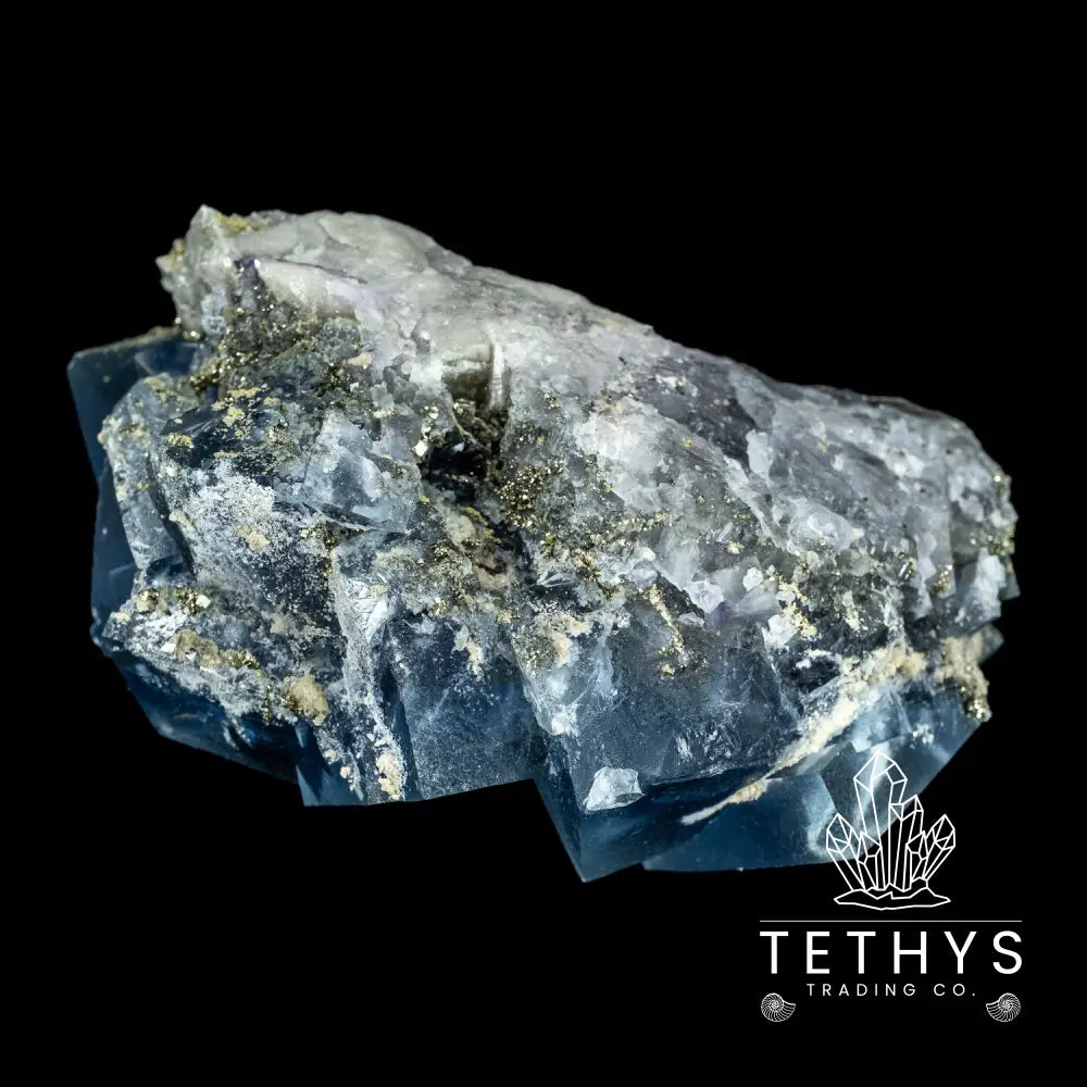 Fluorite Blue With Pyrite Wysiwyg