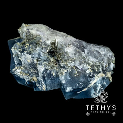 Fluorite Blue With Pyrite Wysiwyg