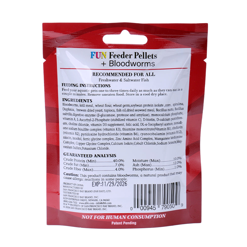 SFBB Fun Feeder Pellet w/ Bloodworm