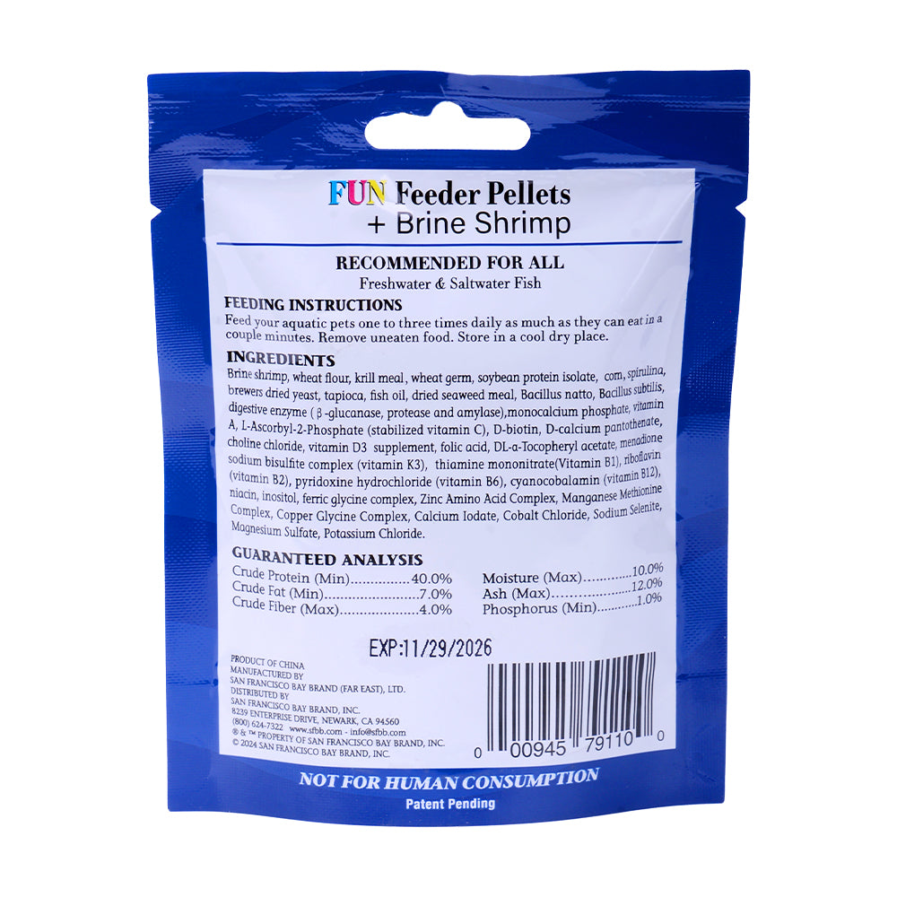 SFBB Fun Feeder Pellet w/ Brine Shrimp