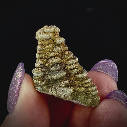Pagoda Calcite w/ Rainbow Pyrite