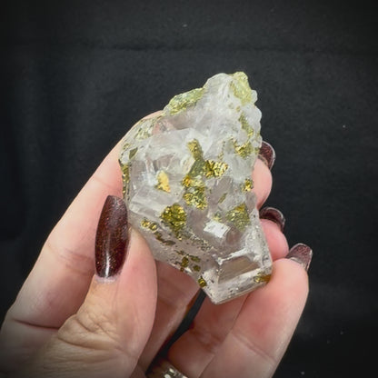 Iceland Spar with Chalcopyrite