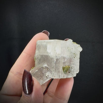 Iceland Spar with Chalcopyrite