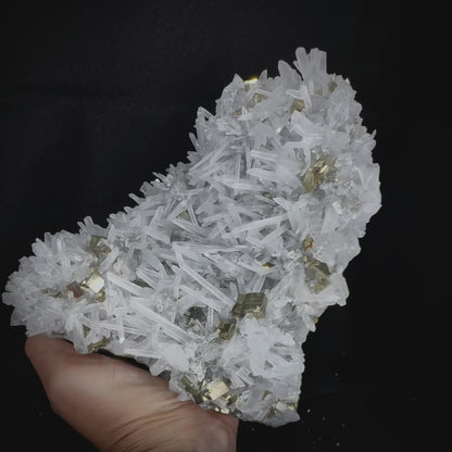 Quartz w/ Pyrite Lg