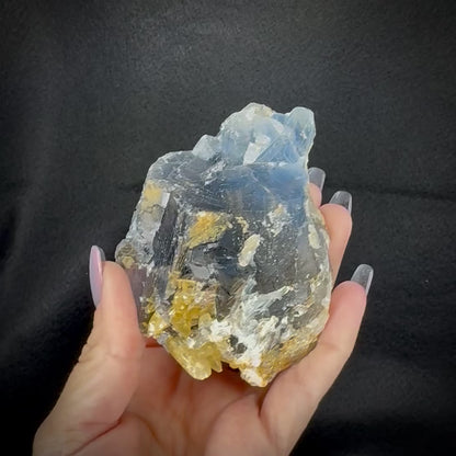 Fluorite Rainbow with Yellow Calcite