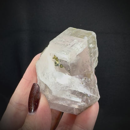 Iceland Spar with Chalcopyrite