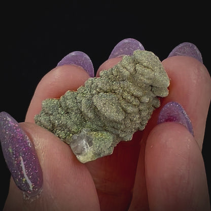 Pagoda Calcite w/ Rainbow Pyrite