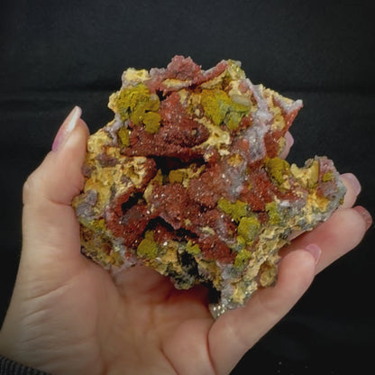 Red Quartz w/ Pyrite