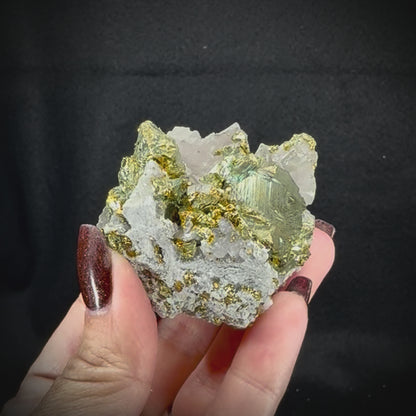 Iceland Spar with Chalcopyrite