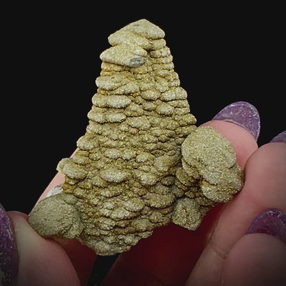 Pagoda Calcite w/ Rainbow Pyrite