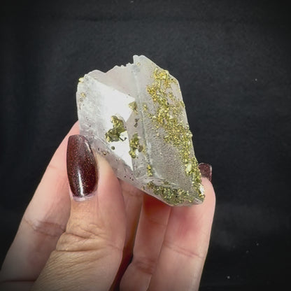 Iceland Spar with Chalcopyrite