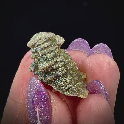 Pagoda Calcite w/ Rainbow Pyrite