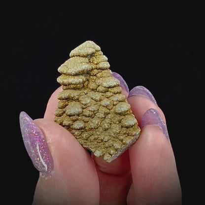 Pagoda Calcite w/ Rainbow Pyrite