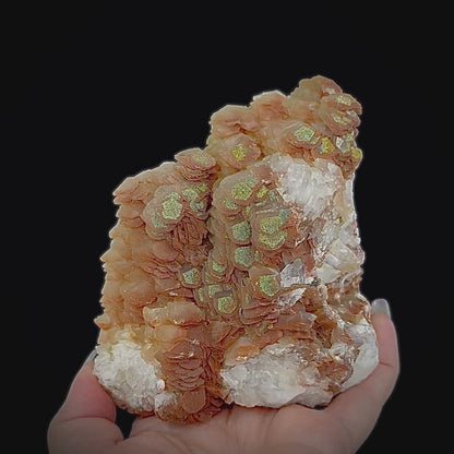 Red Calcite w/ Pyrite