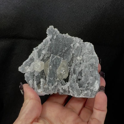 Sugar Quartz With Yellow Calcite